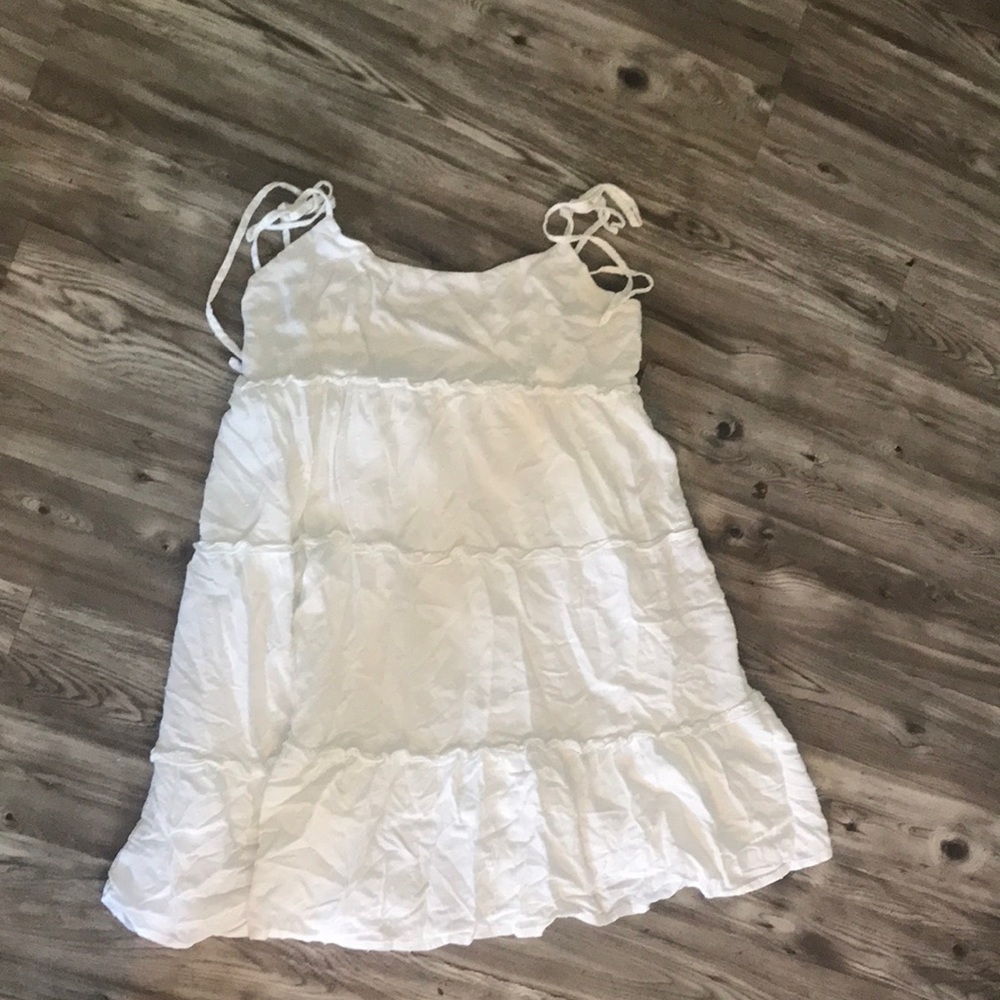 White mini dress